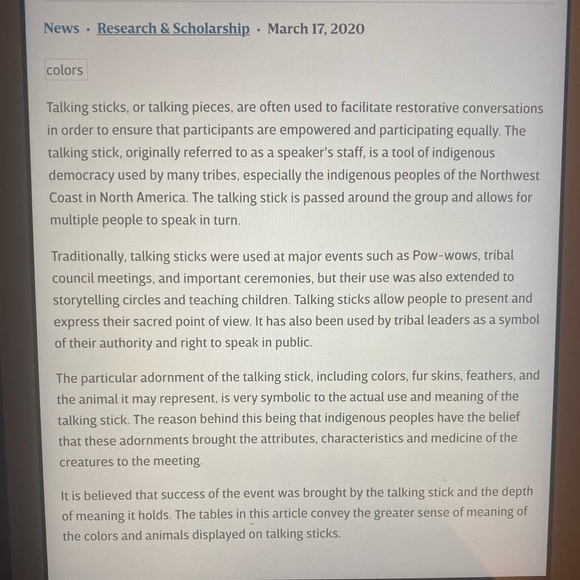 Native American Talking Stick - Picture 4 of 4